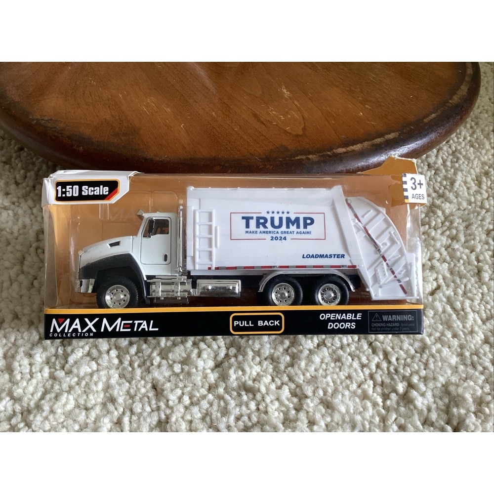 President Donald Trump Garbage Truck 2024 MAGA 1:50 Scale